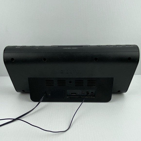 Sony Bluetooth Wireless Alarm Clock Radio Speaker System Black ICF-CS20BT - Picture 3 of 11